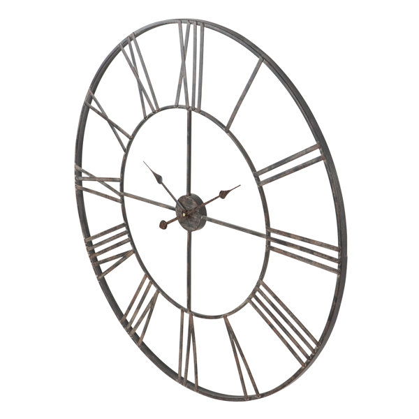 Laurel Foundry Modern Farmhouse Eisenhauer Metal Wall Clock & Reviews